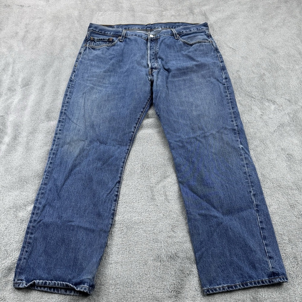 Vintage Y2K Levis 501 Jeans Men's (actual 40x29) Faded Button Fly Blue 2007